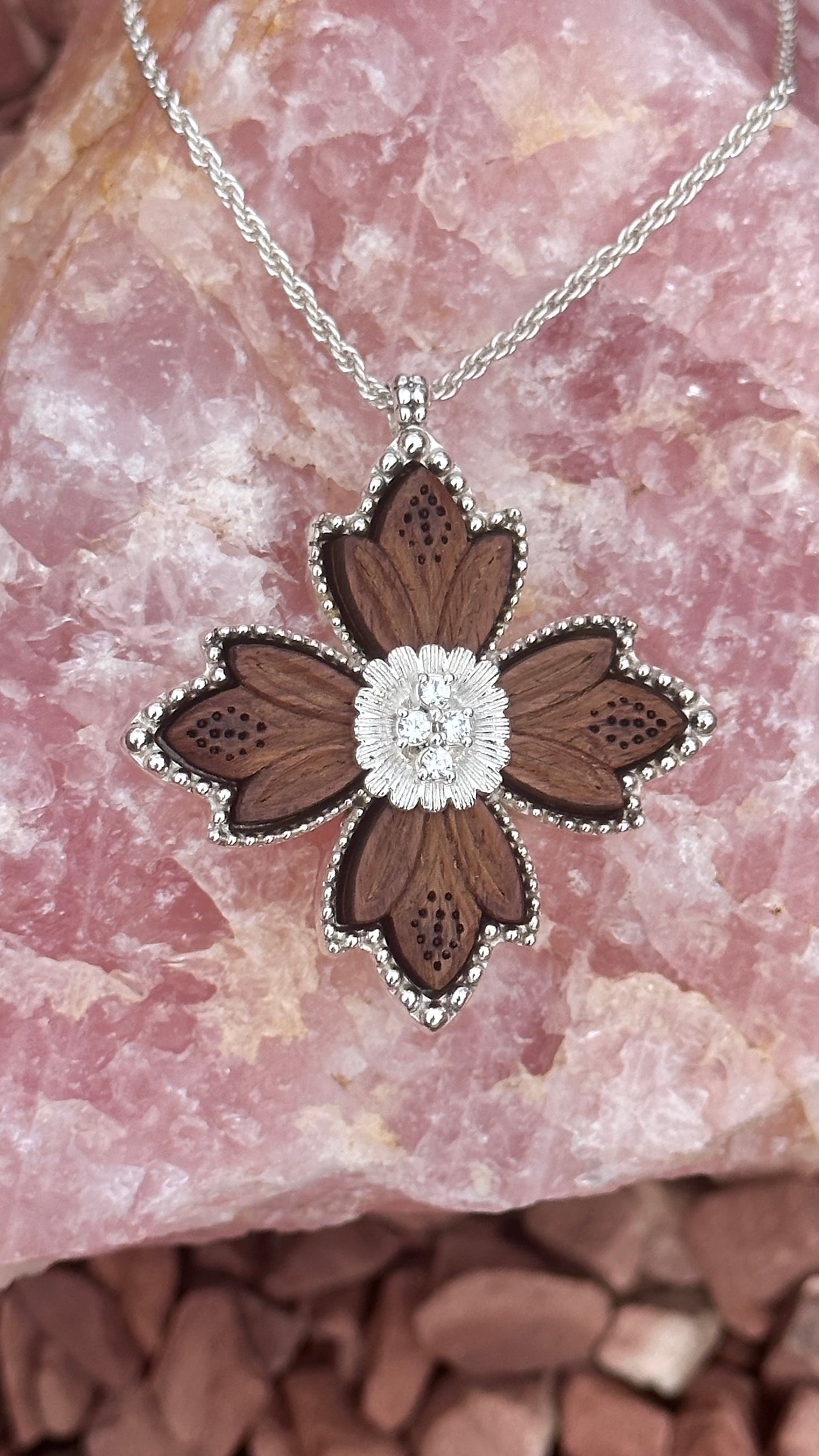 Wildflower Silver Pendant